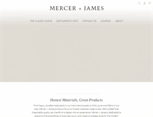 Tablet Screenshot of mercerandjames.com
